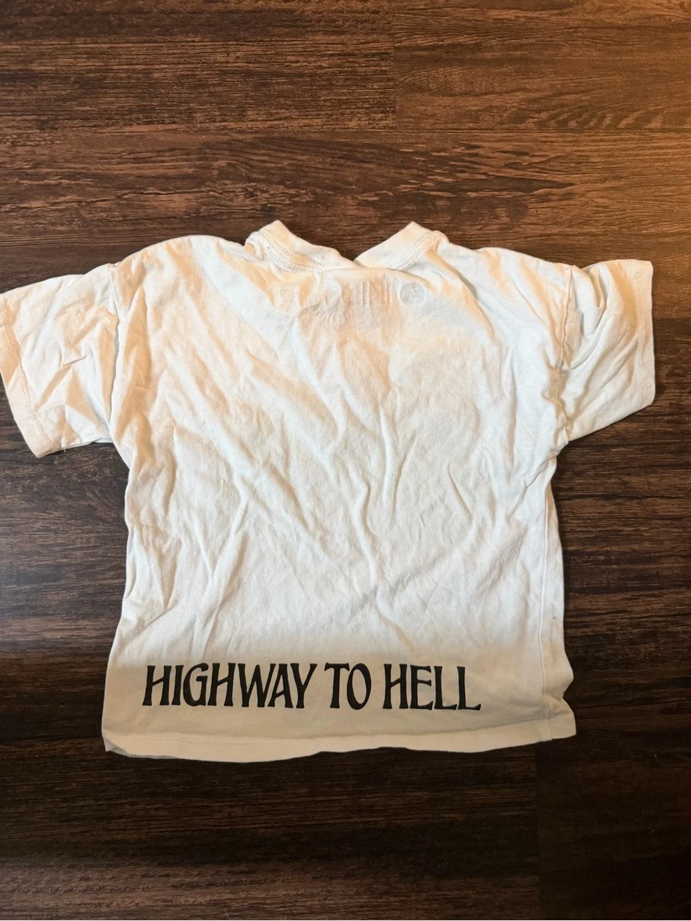Vintage AC/DC Kids White Graphic Band Tee